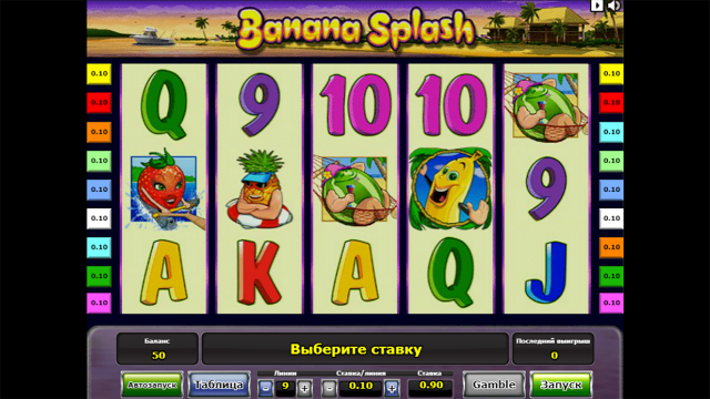 Бонусная игра Banana Splash 1