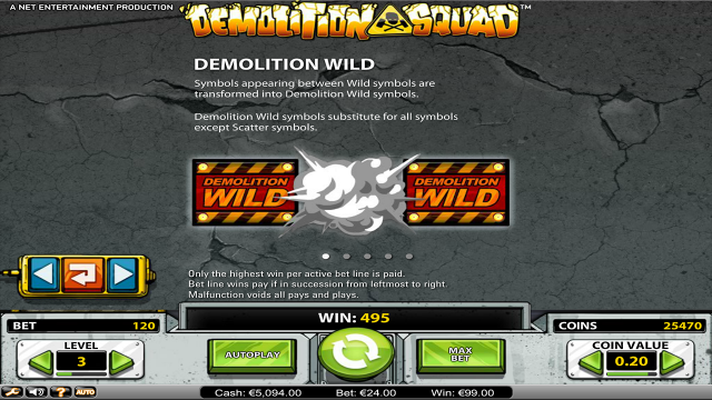Игровой интерфейс Demolition Squad 1