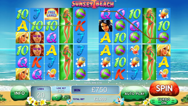 Игровой интерфейс Sunset Beach 9