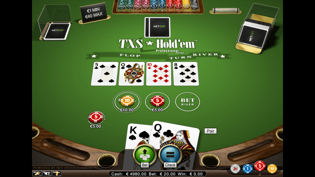 Игровой интерфейс TXS Hold'em Pro Series 6