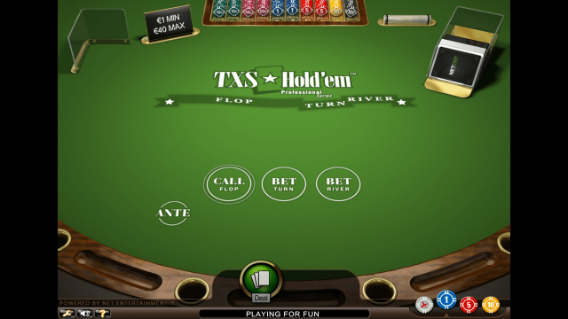 Игровой интерфейс TXS Hold'em Pro Series 1