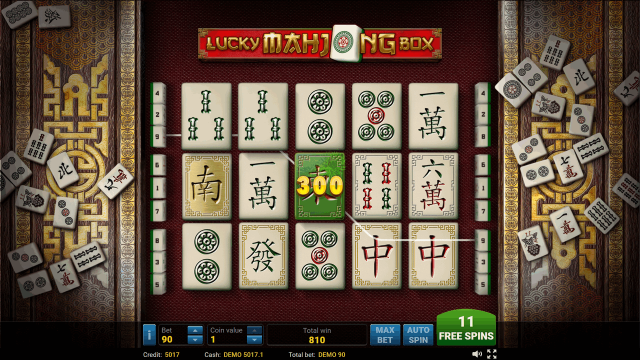 Игровой интерфейс Lucky Mahjong Box 4