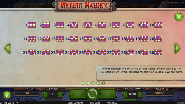 Игровой интерфейс Mythic Maiden 5